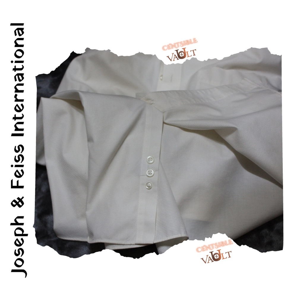 Men’s Joseph & Feiss International Dress Shirt Size 18 (36/37) - Picture 4 of 6